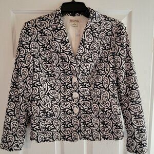 Michael Kors Black Paisley Jacket
